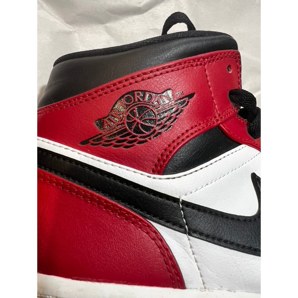 Nike Air Jordan 1 Mid Reverse Bred Retro Red 554724069 Sz 9 Box Streetwear‎ - Picture 6 of 16